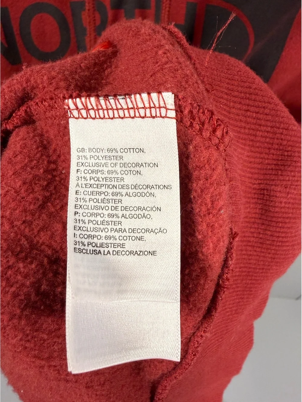 The North Face Men's XL Red Hoodie jock, gorpcore Sweatshirt